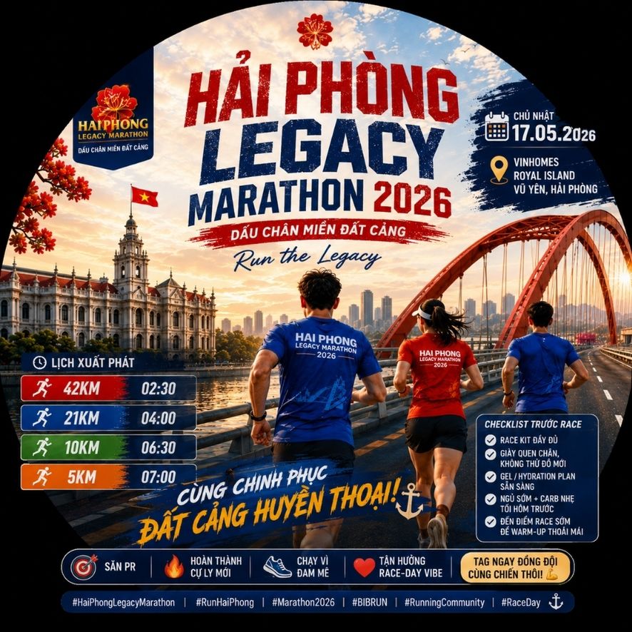 HAI PHONG LEGACY MARATHON 2026 🏃 SẴN SÀNG CHƯA? 🔥⚓